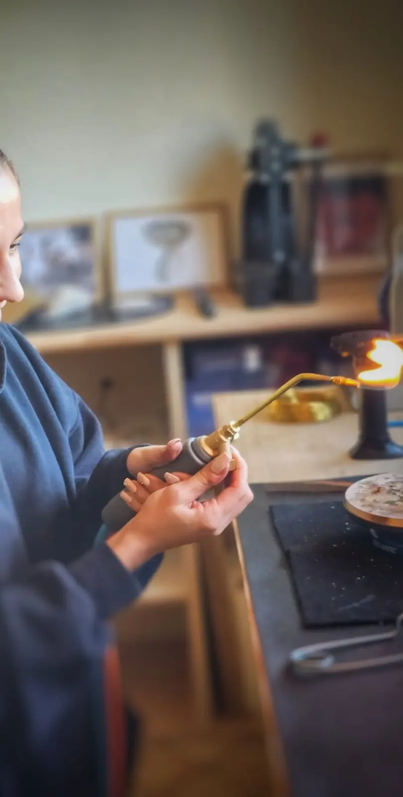 Formation technique bijouterie utilisation du feu à l'établi