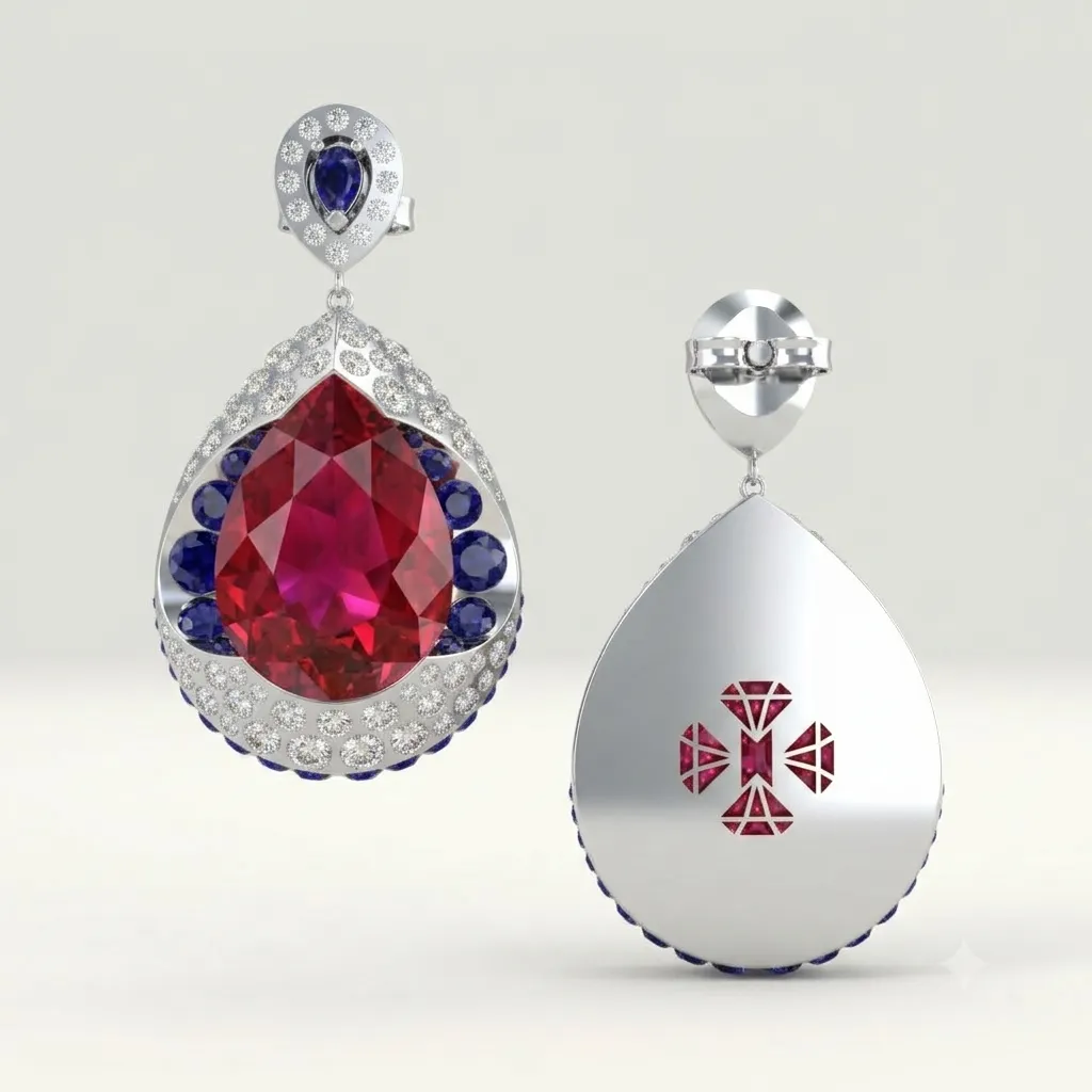 Boucles oreilles poire 4